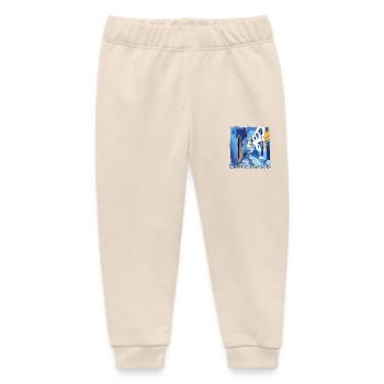 Chefchaouen Morocco Blue City Old Town - Baby Organic Sweatpants by Stanley/Stella - soft Ecru - Front