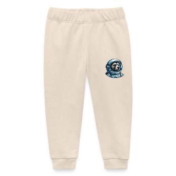 Nachdenkliches Bär im Weltraum - Baby Organic Jogginghose Baby Tumbler von Stanley/Stella - Natur - Vorne