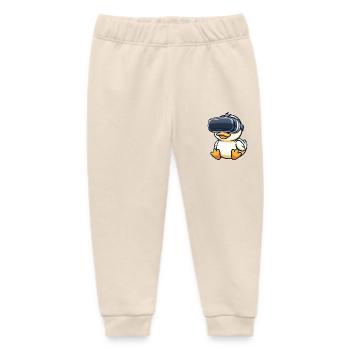 Ente Erpel VR Virtual Reality Gamer Zocker Süß - Baby Organic Jogginghose Baby Tumbler von Stanley/Stella - Natur - Vorne