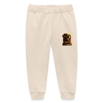Golden Retriever Dog Dog Mom Dogs Lover - Baby Organic Sweatpants by Stanley/Stella - soft Ecru - Front