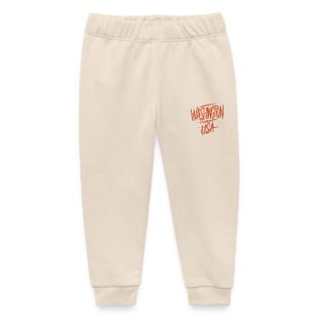 Washington United States Souvenir - Baby Organic Sweatpants by Stanley/Stella - soft Ecru - Front
