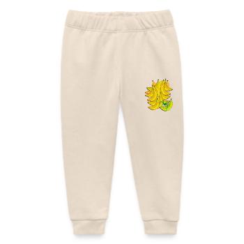 Banana Banana Fruit Exotic Fruit Spider - Baby Organic Sweatpants by Stanley/Stella - soft Ecru - Front