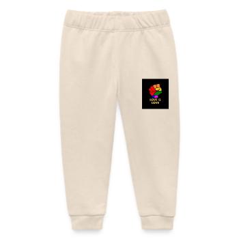 Love is love - Baby Organic Jogginghose Baby Tumbler von Stanley/Stella - Natur - Vorne
