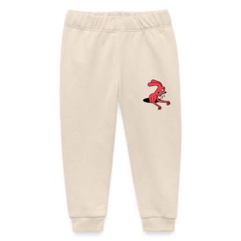 Bunny Hole Monster Evil Ravenous Halloween Drool - Baby Organic Sweatpants by Stanley/Stella - soft Ecru - Front