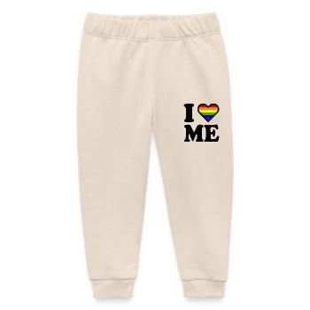 I love me - Baby Organic Sweatpants by Stanley/Stella - soft Ecru - Front