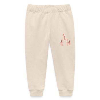 Cardio Strasbourg #tshirtalsace - Baby Organic Sweatpants by Stanley/Stella - soft Ecru - Front