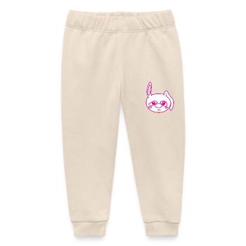 Süßer Hase - Baby Organic Jogginghose Baby Tumbler von Stanley/Stella - Natur - Vorne