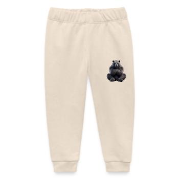Bear grim 1 - Baby Organic Sweatpants by Stanley/Stella - soft Ecru - Front