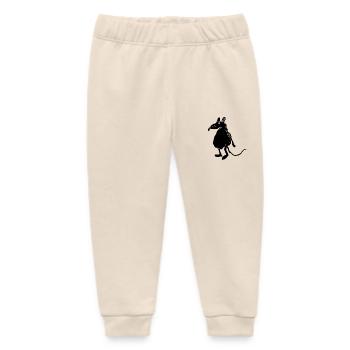 Mouse - Baby Organic Sweatpants by Stanley/Stella - soft Ecru - Front
