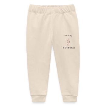 Hello Monday - Baby Organic Sweatpants by Stanley/Stella - soft Ecru - Front