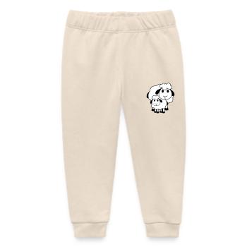 Familie Schaf 2 Papa Mama Mutter Kind Liebe Baby - Baby Organic Jogginghose Baby Tumbler von Stanley/Stella - Natur - Vorne