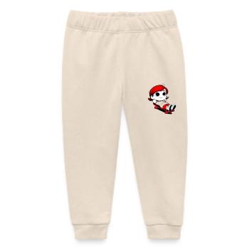 Kathy relaxing on a skateboard - Baby Organic Sweatpants by Stanley/Stella - soft Ecru - Front