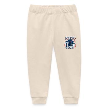 Kick Dust Up Cowboy - Western - Country - Baby Organic Sweatpants by Stanley/Stella - soft Ecru - Front
