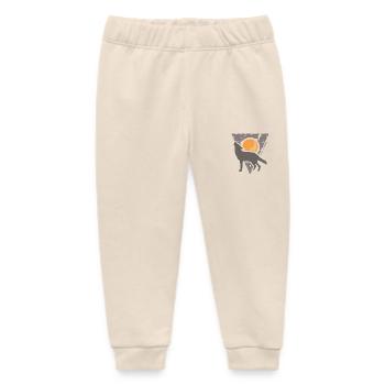 Wolf Full Moon - Baby Organic Sweatpants by Stanley/Stella - soft Ecru - Front