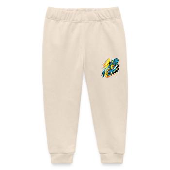 NeonSkateVibes No.7 Skateboard Vibes - Baby Organic Jogginghose Baby Tumbler von Stanley/Stella - Natur - Vorne