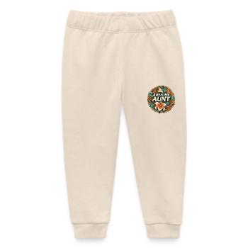 Awesome Aunt - Baby Organic Sweatpants by Stanley/Stella - soft Ecru - Front