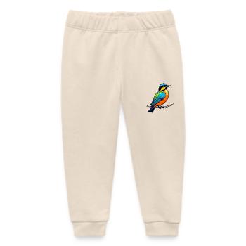 Vogel der auf einen ast Steht - Baby Organic Jogginghose Baby Tumbler von Stanley/Stella - Natur - Vorne