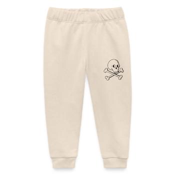 Schädel und Knochen - Baby Organic Jogginghose Baby Tumbler von Stanley/Stella - Natur - Vorne
