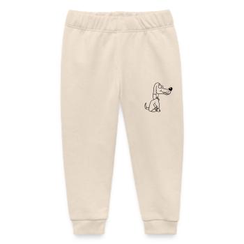 Hund Sitzt Lustig Glücklich Welpe Haustier Comic - Baby Organic Jogginghose Baby Tumbler von Stanley/Stella - Natur - Vorne