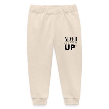 niemals aufgeben - Baby Organic Jogginghose Baby Tumbler von Stanley/Stella - Natur - Vorne