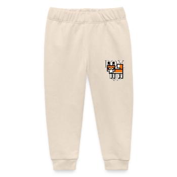 Pixelfox - Pantalon de jogging bébé bio Stanley/Stella - écru doux - Devant
