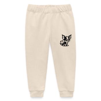 hund comic - Baby Organic Jogginghose Baby Tumbler von Stanley/Stella - Natur - Vorne