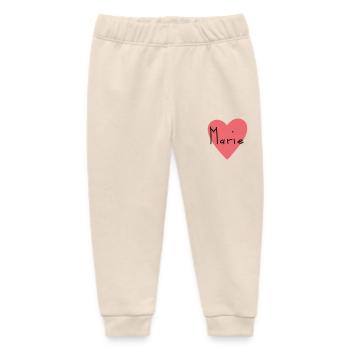 First name Marie Gift - Baby Organic Sweatpants by Stanley/Stella - soft Ecru - Front