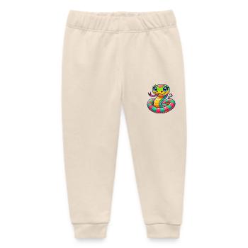 Snake - Baby Organic Sweatpants by Stanley/Stella - soft Ecru - Front