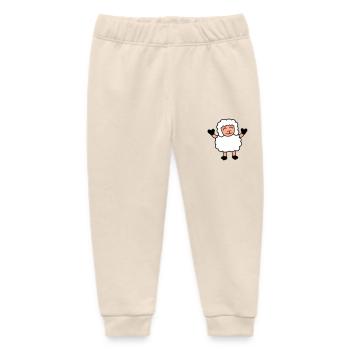 Schaf Baby Steht Süß Niedlich Lamm Kind Glücklich - Baby Organic Jogginghose Baby Tumbler von Stanley/Stella - Natur - Vorne