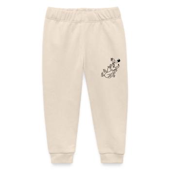 2 Hunde Team Zwei Freunde Schwänzchen Wackeln Crew - Baby Organic Jogginghose Baby Tumbler von Stanley/Stella - Natur - Vorne