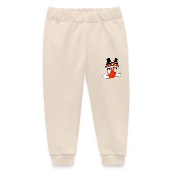 2 Füchse Freunde Zylinder Herren Monokel Brille - Baby Organic Jogginghose Baby Tumbler von Stanley/Stella - Natur - Vorne
