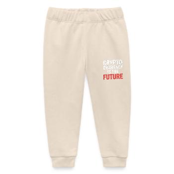 Cryptocurrency Is The Future 7 - Baby Organic Jogginghose Baby Tumbler von Stanley/Stella - Natur - Vorne