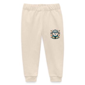 Süßes Schaf im Pullover - Baby Organic Jogginghose Baby Tumbler von Stanley/Stella - Natur - Vorne