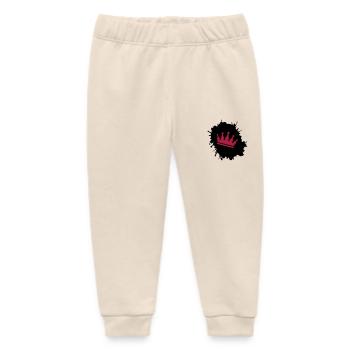 klecks krone - Baby Organic Jogginghose Baby Tumbler von Stanley/Stella - Natur - Vorne