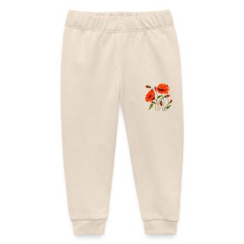 Blumen - Baby Organic Jogginghose Baby Tumbler von Stanley/Stella - Natur - Vorne
