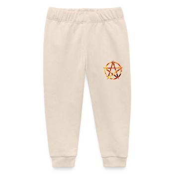 pentagramm aus flammen - Baby Organic Jogginghose Baby Tumbler von Stanley/Stella - Natur - Vorne