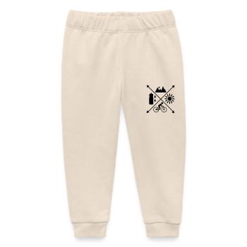 Cycling - Baby Organic Sweatpants by Stanley/Stella - soft Ecru - Front