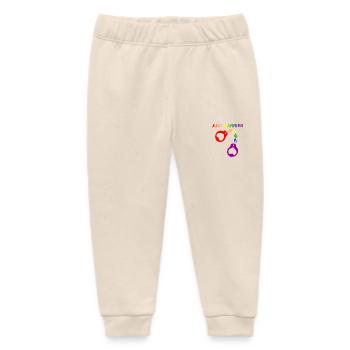 Just married gay marriage - Baby Organic Sweatpants by Stanley/Stella - soft Ecru - Front
