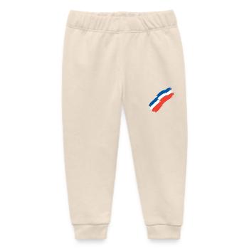 France flag colors flag - Baby Organic Sweatpants by Stanley/Stella - soft Ecru - Front