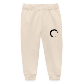 Circle black - Baby Organic Sweatpants by Stanley/Stella - soft Ecru - Front
