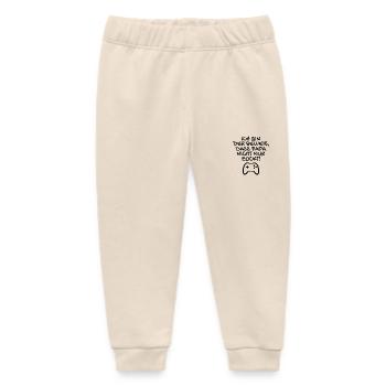 Ich bin der Beweis dass Papa nicht nur zockt - Baby Organic Jogginghose Baby Tumbler von Stanley/Stella - Natur - Vorne