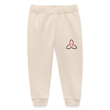 Celtic symbol triquetra - Baby Organic Sweatpants by Stanley/Stella - soft Ecru - Front