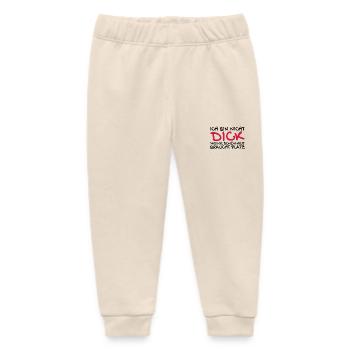 Ich bin nicht dick Spruch lustig - Baby Organic Jogginghose Baby Tumbler von Stanley/Stella - Natur - Vorne
