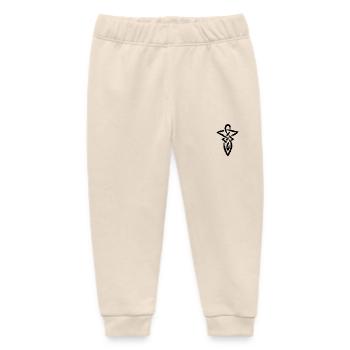 Celtic knot infinity symbol - Baby Organic Sweatpants by Stanley/Stella - soft Ecru - Front