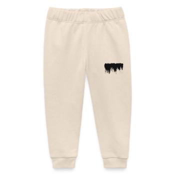 Trees in the spruce forest - Black - Baby Organic Sweatpants by Stanley/Stella - soft Ecru - Front
