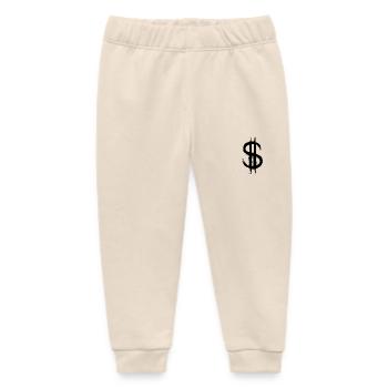 Dollarzeichen Dollar Geld Symbol - Baby Organic Jogginghose Baby Tumbler von Stanley/Stella - Natur - Vorne