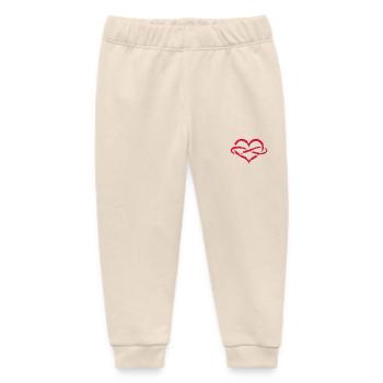 Herz Unendlich Endlose Liebe Symbol - Baby Organic Jogginghose Baby Tumbler von Stanley/Stella - Natur - Vorne