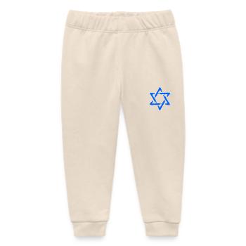 Davidstern Symbol Blau Stern - Baby Organic Jogginghose Baby Tumbler von Stanley/Stella - Natur - Vorne