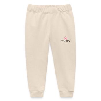 Prinzessin in Ausbildung mit Krone - Baby Organic Jogginghose Baby Tumbler von Stanley/Stella - Natur - Vorne