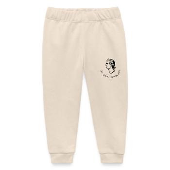 wer wagt gewinnt latein schwarz - Baby Organic Jogginghose Baby Tumbler von Stanley/Stella - Natur - Vorne